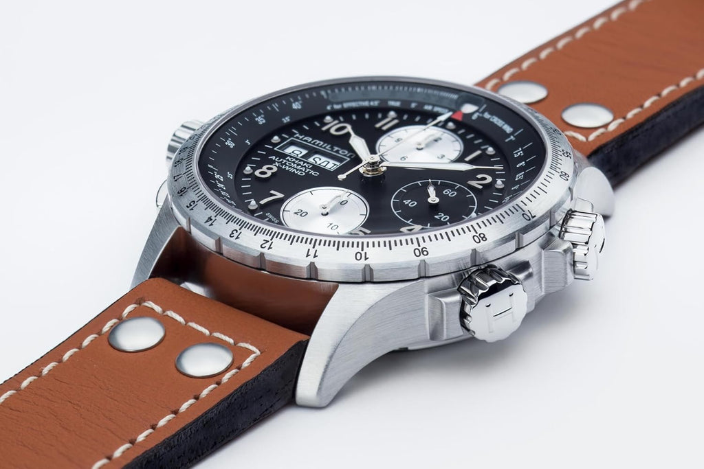 Hamilton Khaki Aviation Reloj automático para hombre, caja de acero