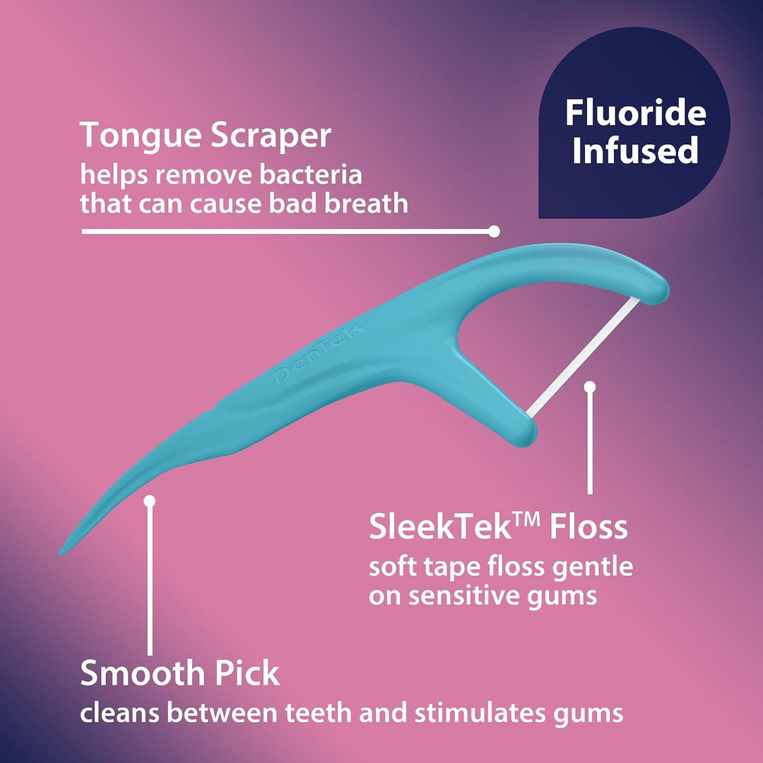 DenTek Comfort Clean - Púas de hilo dental para encías sensibles, c...