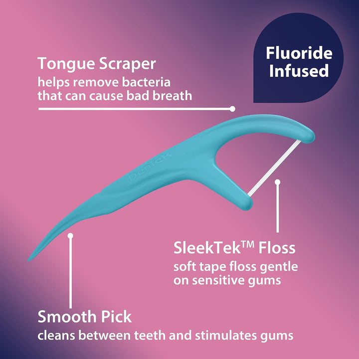 DenTek Comfort Clean - Púas de hilo dental para encías sensibles, c...