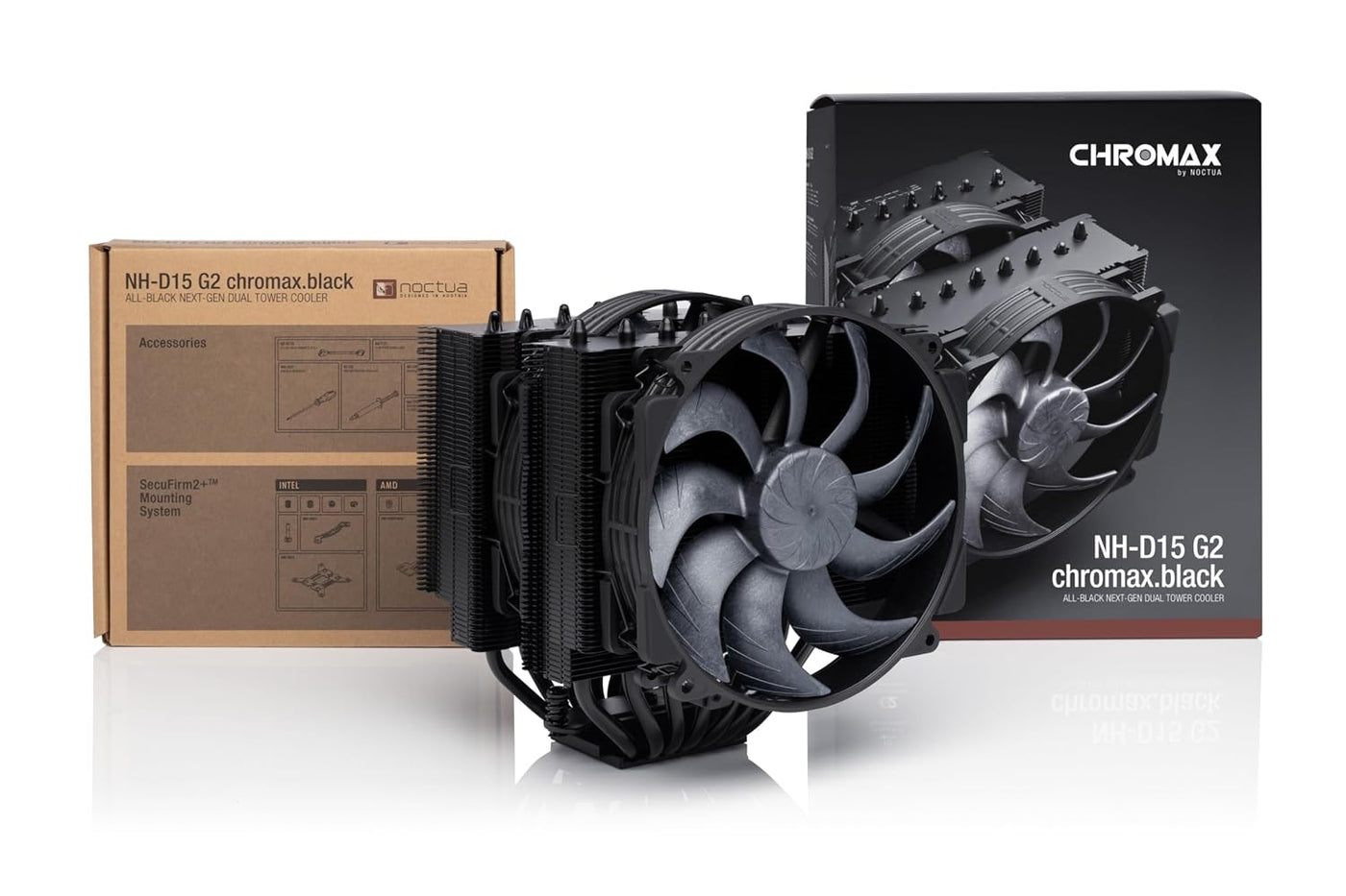 Noctua NH-D15 G2 chromax.Black Premium Enfriador de CPU de Doble To...
