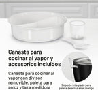 Hamilton Beach Olla arrocera y vaporera de alimentos, 30 tazas cocidas, 15