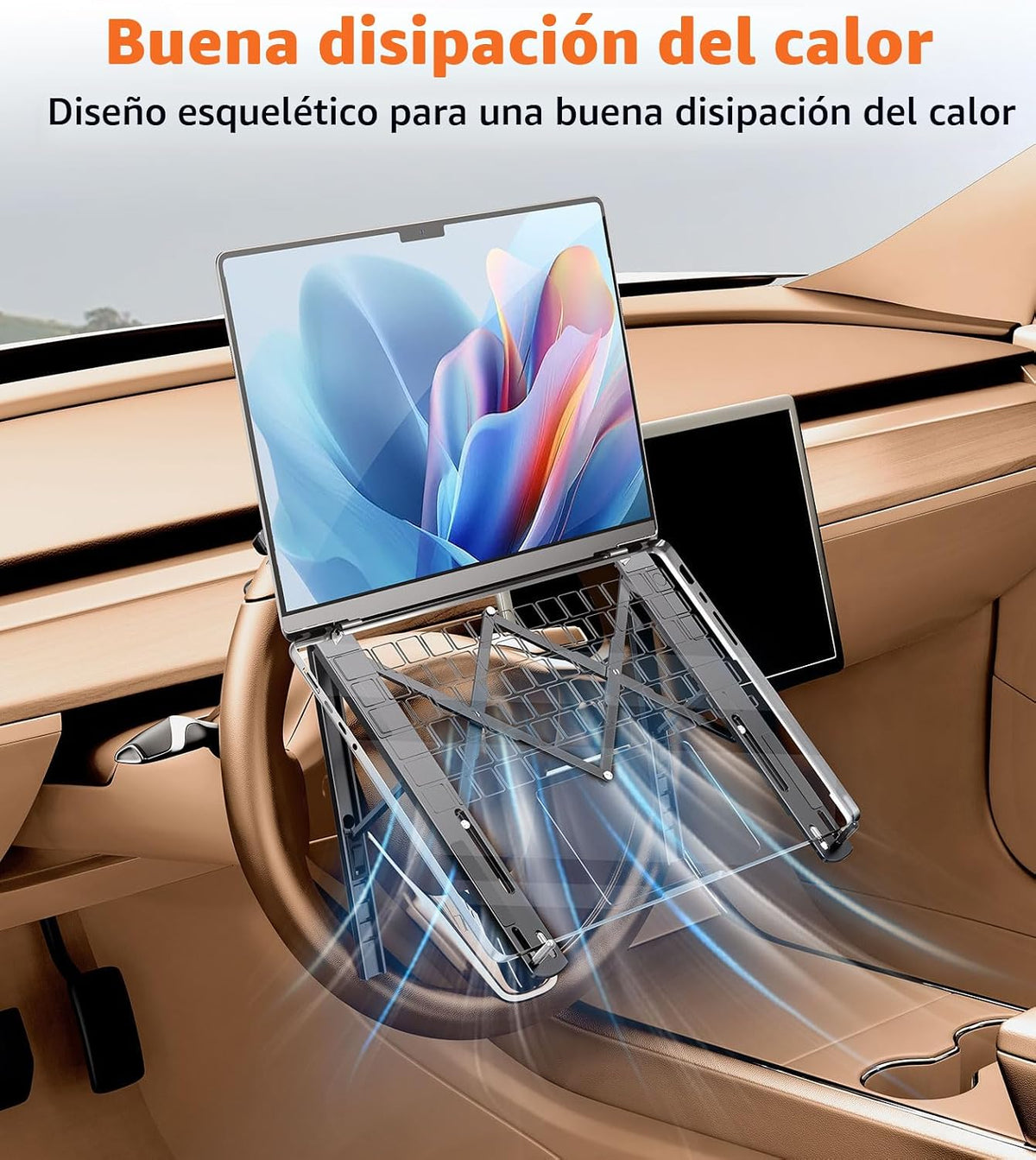 DICMKY Soporte de Montaje para Laptop de Coche Bandeja Portador del...