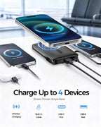 para MagSafe Power Bank iPhone, cargador portátil con cable USB-C