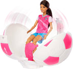 Barbie Muñeca y accesorios para jugador de fútbol Team Roll and Reveal