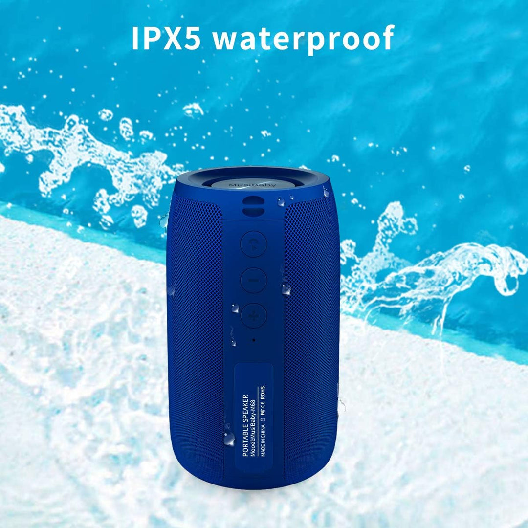 Altavoz Bluetooth, MusiBaby inalámbrico, impermeable, para exterior...