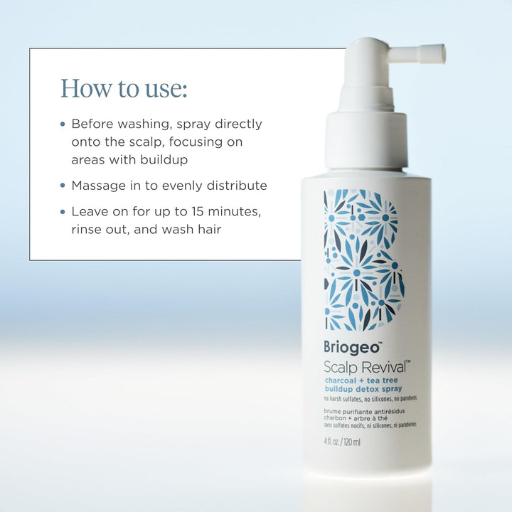 Briogeo Scalp Revival Charcoal + Tea Tree Buildup Detox Spray | Tra...