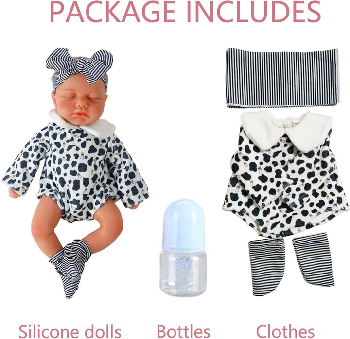 Niño de 12 Pulgadas, Muñecas de bebé Reborn de silicona, Muñeca de...