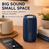 Altavoz Bluetooth Musibaby M68, 12W, IPX5, FM, USB AUX, Azul Oscuro...