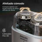 Philips Norelco Serie 600 - Afeitadora eléctrica compacta de viaje, color plateado