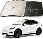Mihen Parasol para parabrisas para automóvil, tamaño universal [bloquea 100% la luz solar y la sensación de enfriamiento del hielo] Parasol plegable para ventana delantera de automóvil, aislamiento