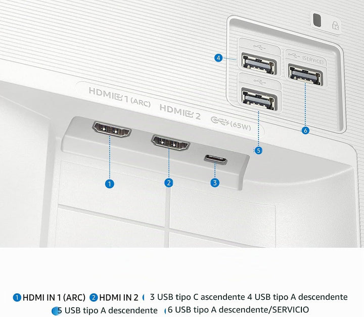 Samsung Monitor inteligente M7 (M70F) de 32 pulgadas, pantalla 4K U...