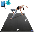 Extra Large Yoga Mat, 12'x6'/9'x6'/7'x5'/6'x4' (9MM)
