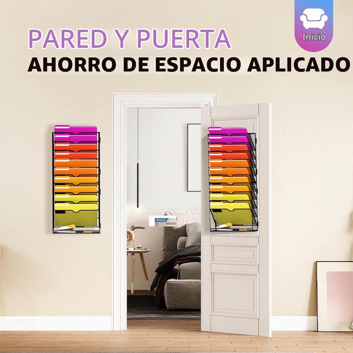 Organizador de archivos de pared de 11 niveles y organizador de archivos
