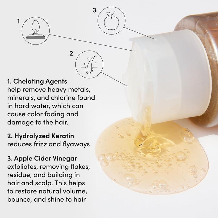 OUAI Detox - Recambio de champú clarificante para acumulación, suci...