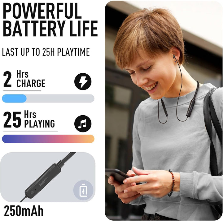 Hearprotek - Auriculares inalámbricos, Bluetooth 5.4, suaves y lige...