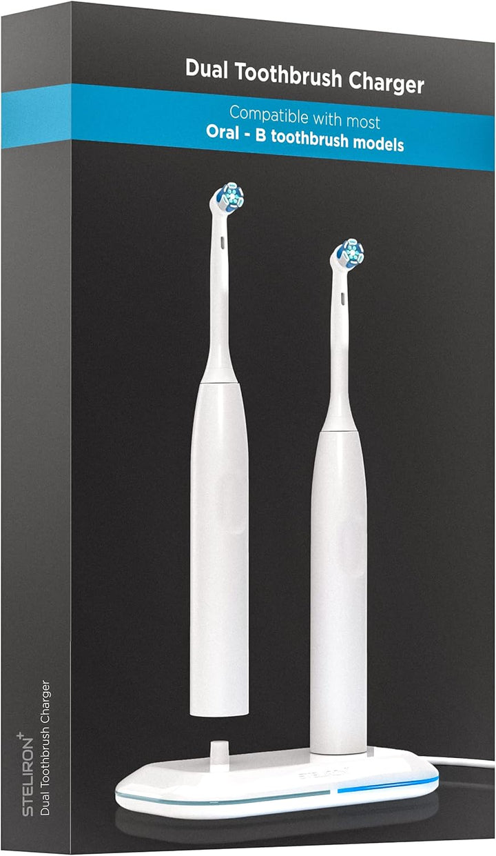 Galvanox Cargador de cepillo de dientes dual 2 en 1 compatible con...