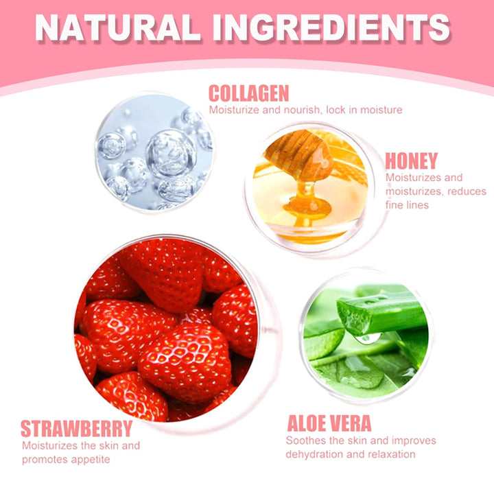 8 unidades de bálsamo labial Honey Pot de abeja, mascarilla nocturn...