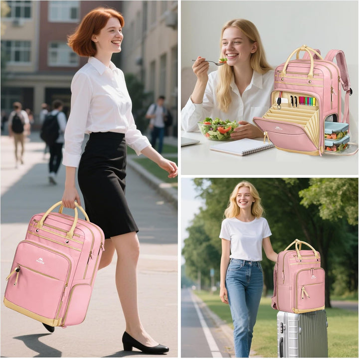 Matein - Mochila de almuerzo para mujer, mochila para maestra con c...
