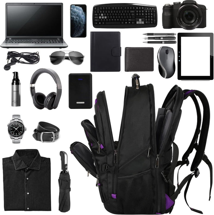 Mochila de viaje de 18.4 pulgadas para hombres y mujeres, 55-60L mo...