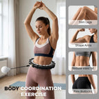 Weighted Infinity Fitness Detachable Hoop Silent 47 Inch, 24 Knots