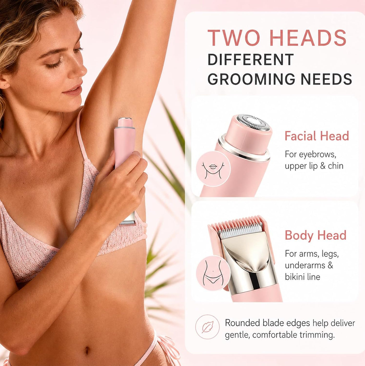 Dermave - Afeitadora y recortadora de bikini para mujer, maquinilla...