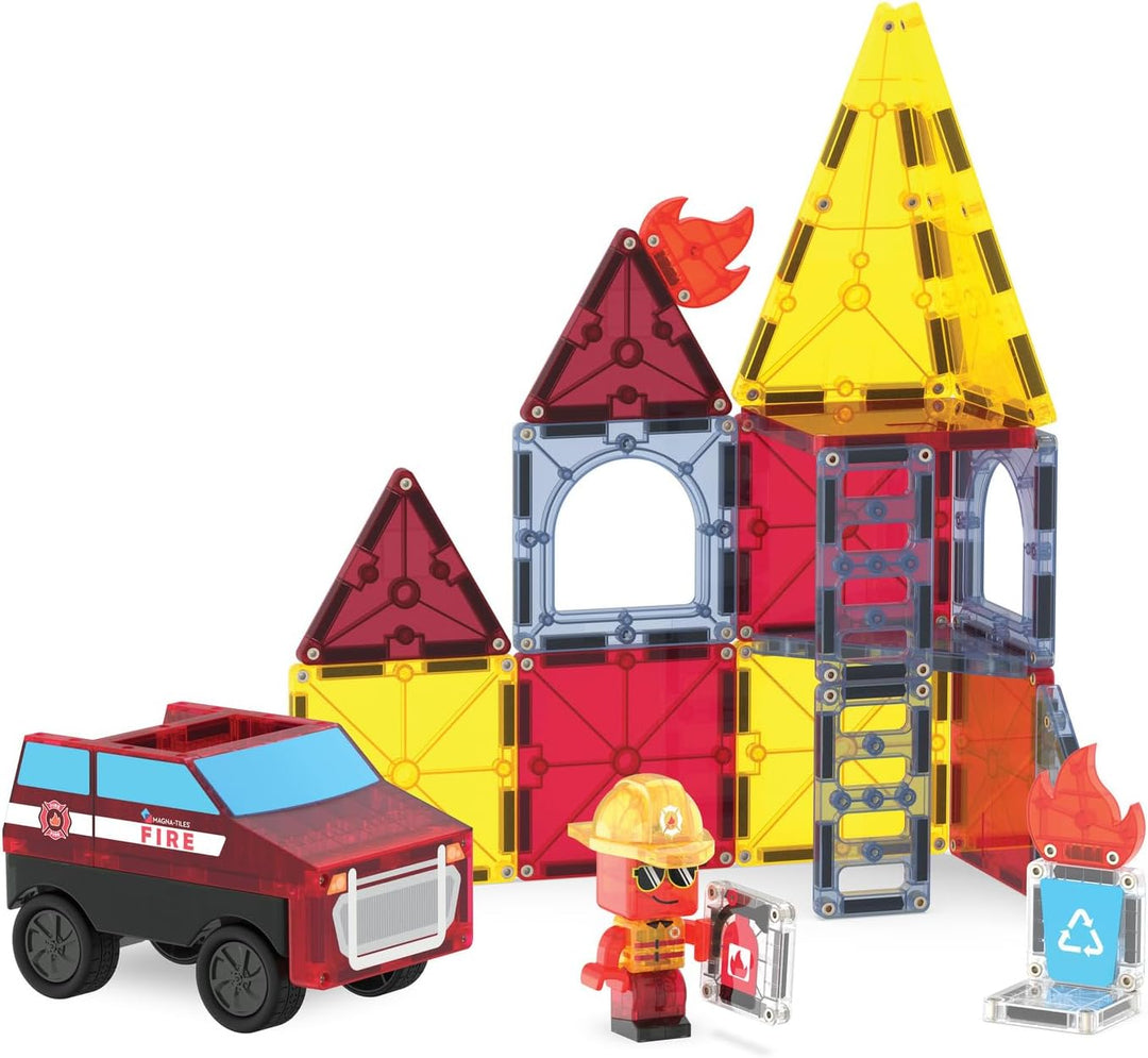Magna-Tiles Fire Rescue - Juego de construcción magnética