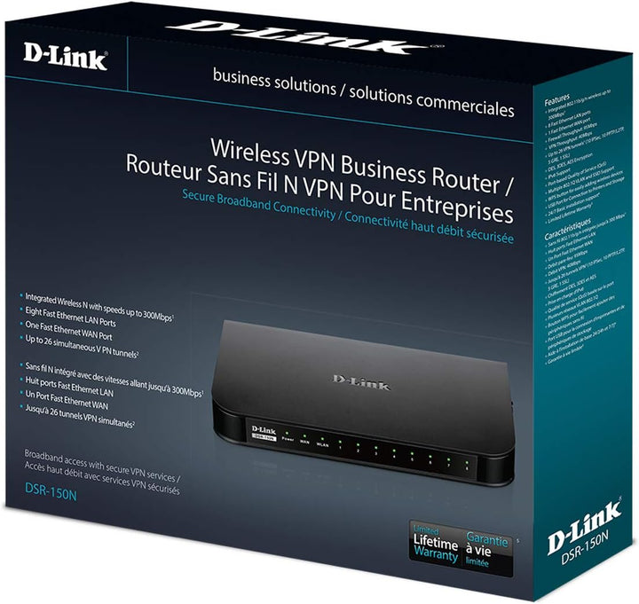 D-Link Router VPN, 8 puertos 10\/100 con filtro dinámico de conteni...