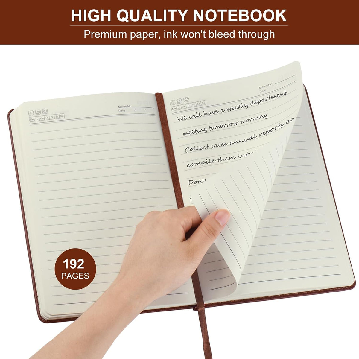 ZCZN Paquete de 6 Cuadernos de Diario Forrados, 192 Páginas A5 de Tapa Dura de Cuero para Trabajo, Escritura, Escuela y Viaje, Cuadernos de Diario Cuadriculados para Universidad para Toma de Notas