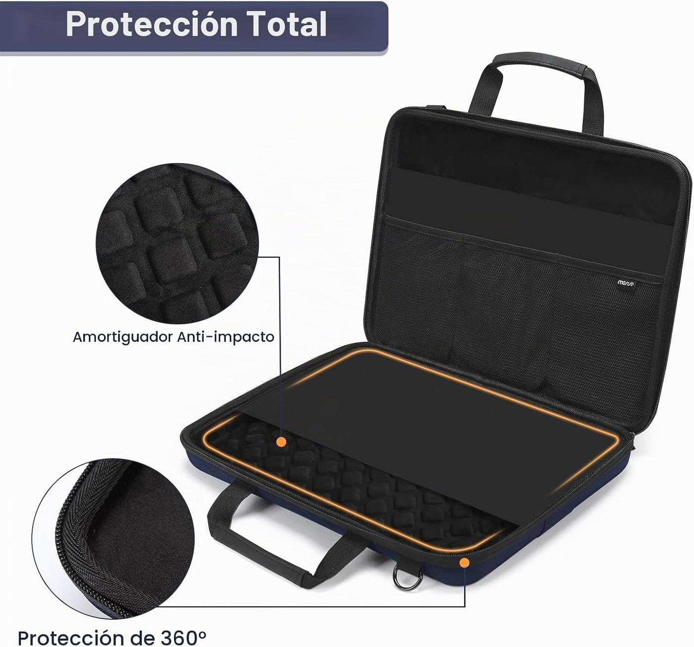 MOSISO Funda rígida para laptop, para hombres y mujeres, bolsa de c...