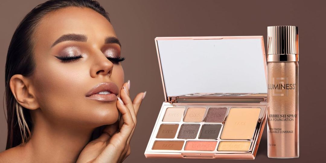 LUMINESS Face Time - Kit de maquillaje todo en uno, incluye paleta...