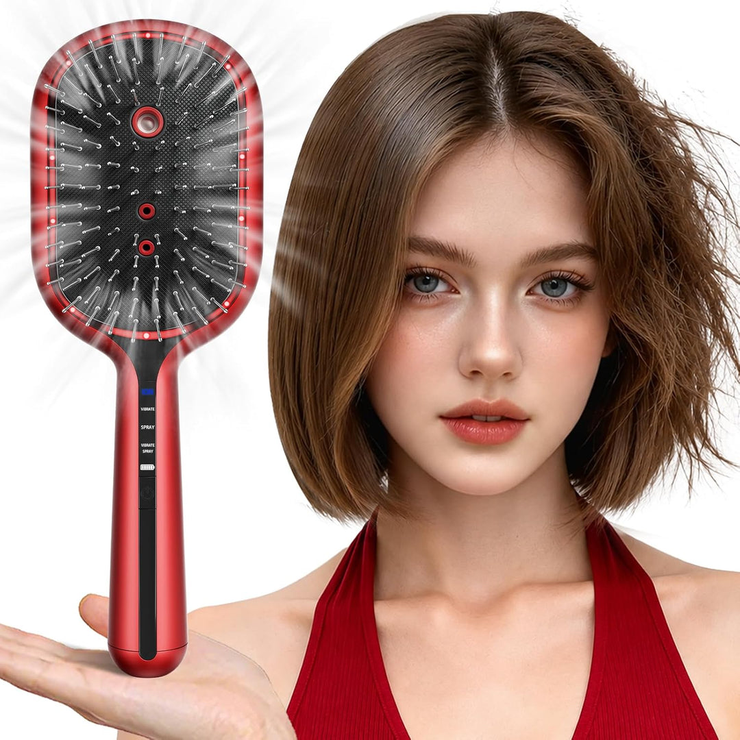 5-in-1 Electric Spray Air Cushion Massage Comb for Women Misting Ha...