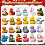 Calendario de Adviento de patitos de goma 2026 – Cuenta regresiva de 24 días para Navidad para niños