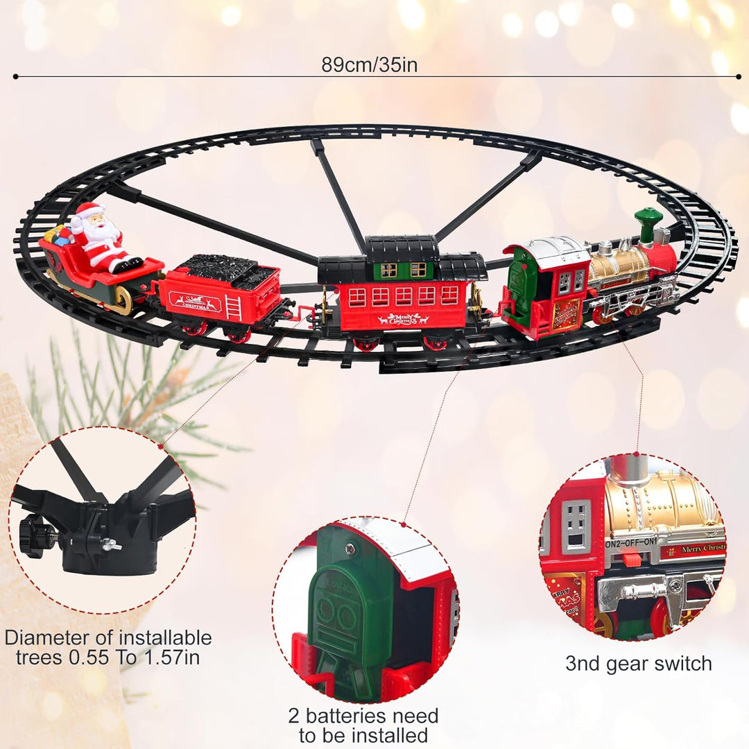 Juego de tren de Navidad para alrededor del árbol juguetes