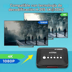 4K@30hz HDMI TV Media Player con salida HDMI/AV, reproductor MP4 digital