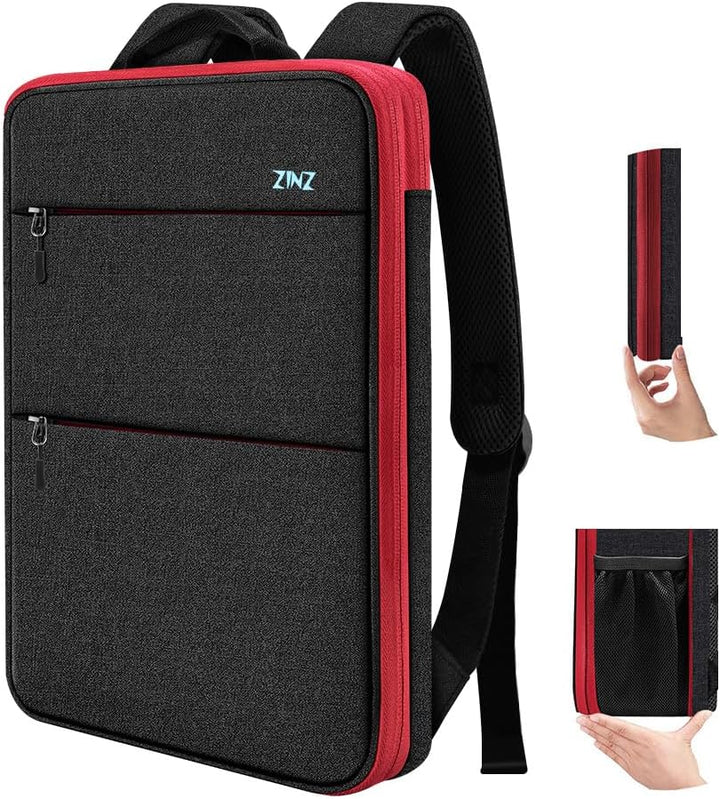 ZINZ Mochila delgada y expandible para laptop con funda de 15, 15.6...