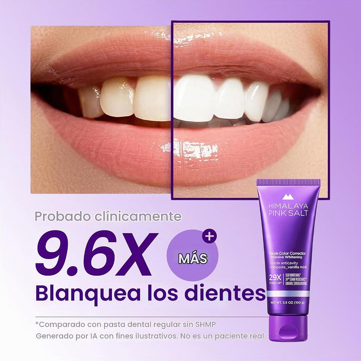 HIMALAYA PINKSALT Pasta dental morada - Removedor profundo de manch...