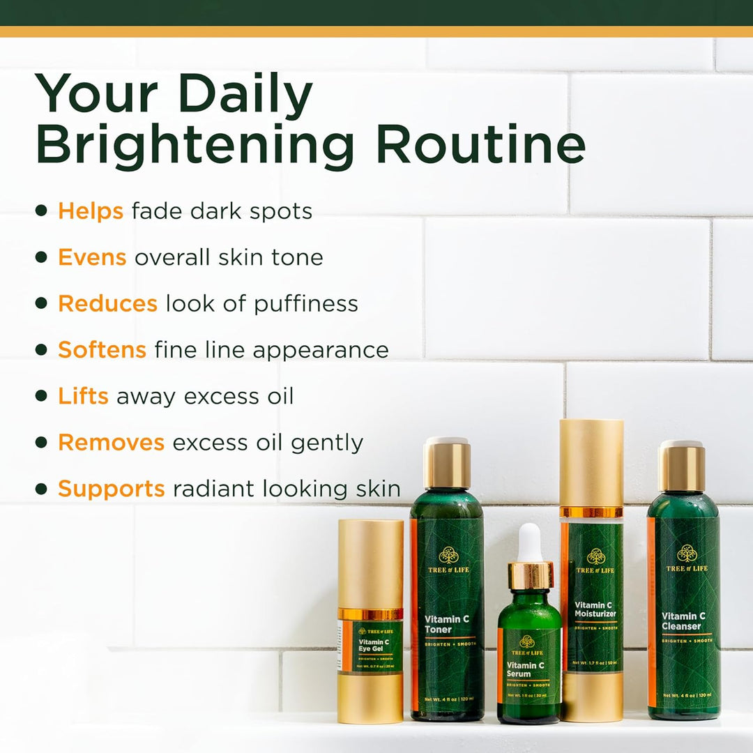 Tree of Life Beauty Ultimate Skin Care Set, iluminador, reafirmante...