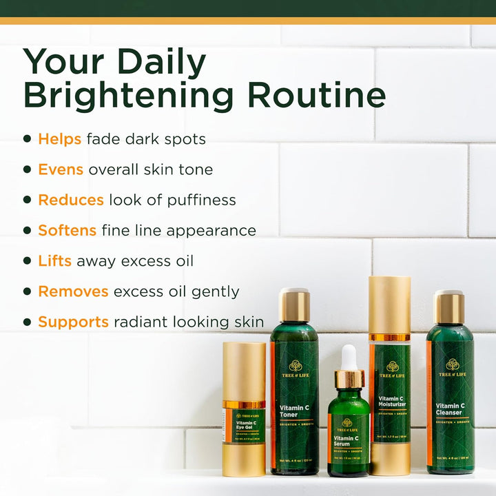 Tree of Life Beauty Ultimate Skin Care Set, iluminador, reafirmante...