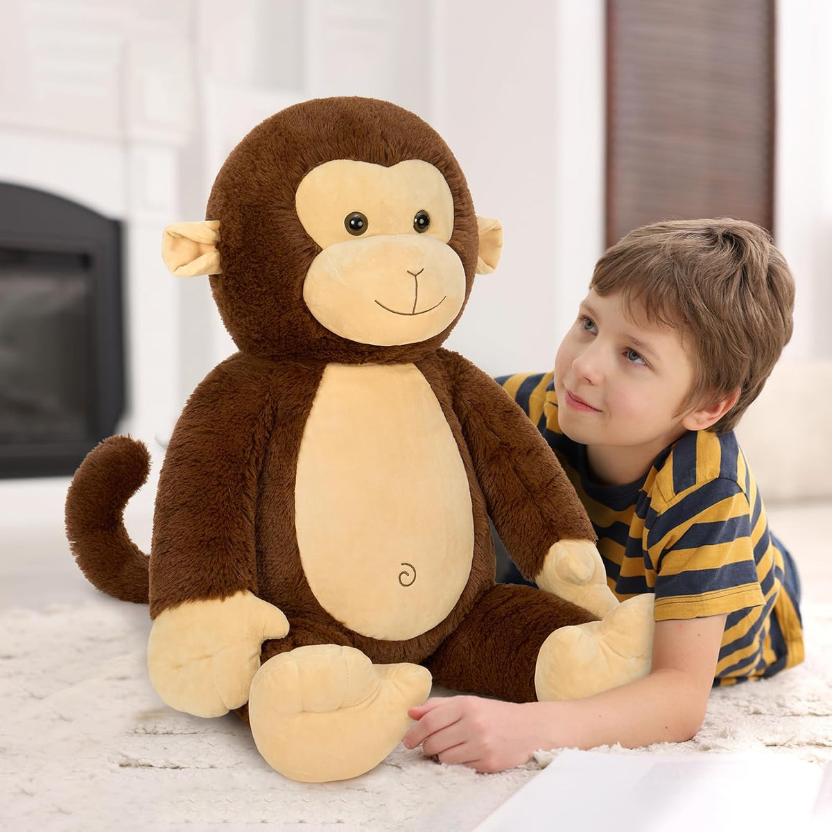 Juguete de peluche gigante de 30 pulgadas, almohada de animal de peluche