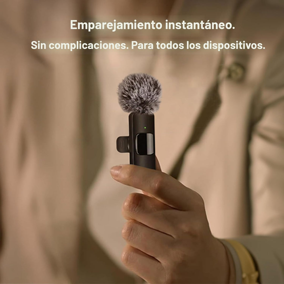 Mini Mic Pro Micrófono inalámbrico para iPhone, iPad, Android, micr...