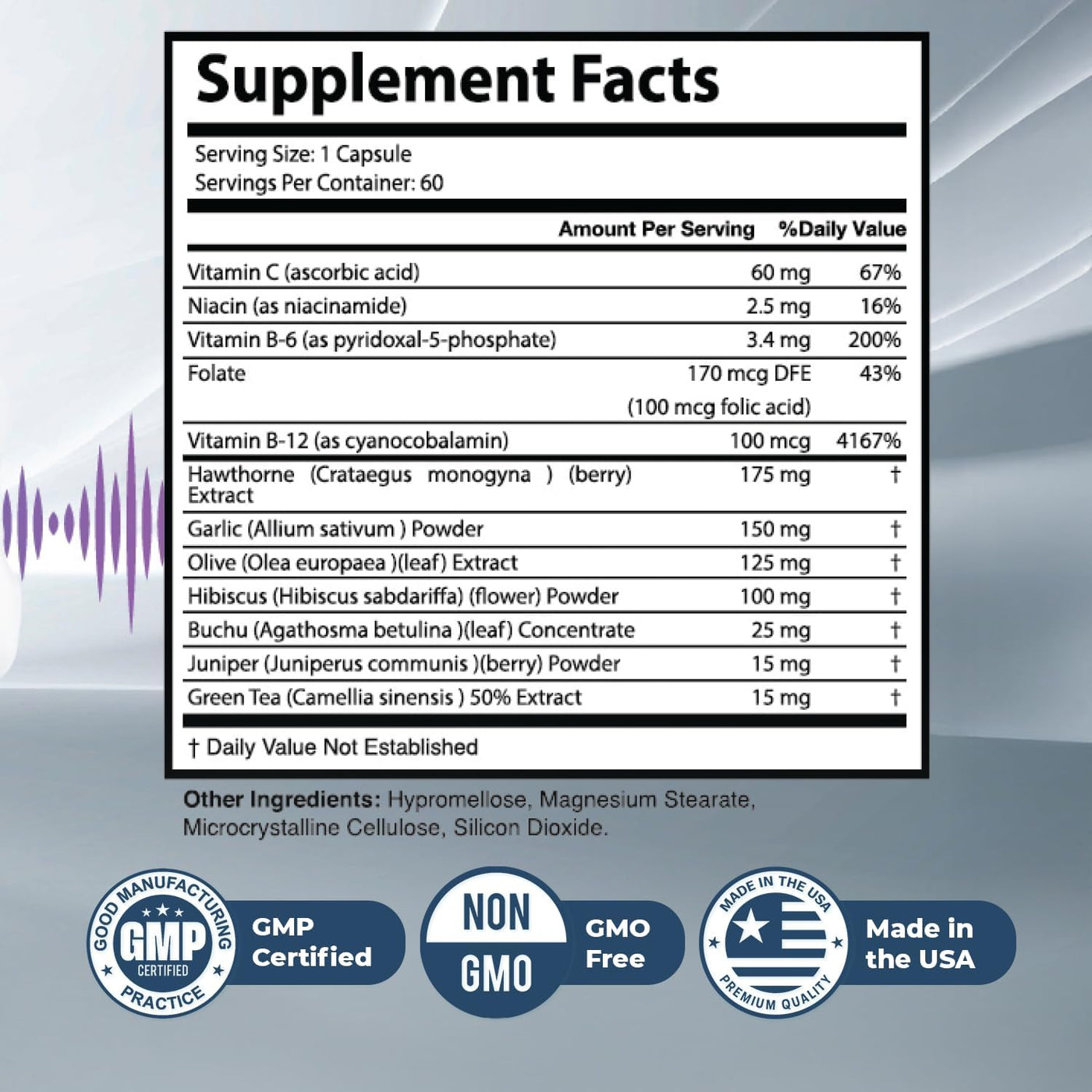 Nature's NutriWave SonusZen - Suplemento diario natural con vit...