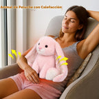 Easfan Juguete de peluche con peso de conejo para microondas para niños de