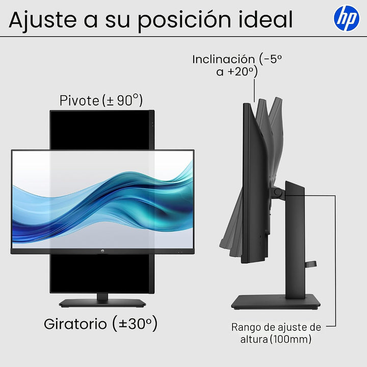 Monitor HP Serie 3 de 27 pulgadas FHD, pantalla Full HD (1920 x 108...