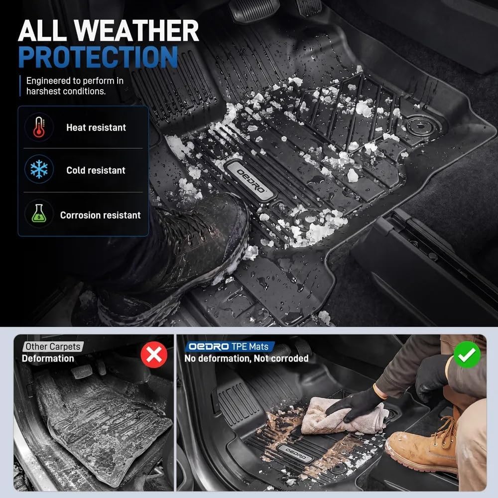 OEDRO Alfombrillas para Ford F-150 SuperCrew Cab 2015-2026 2027
