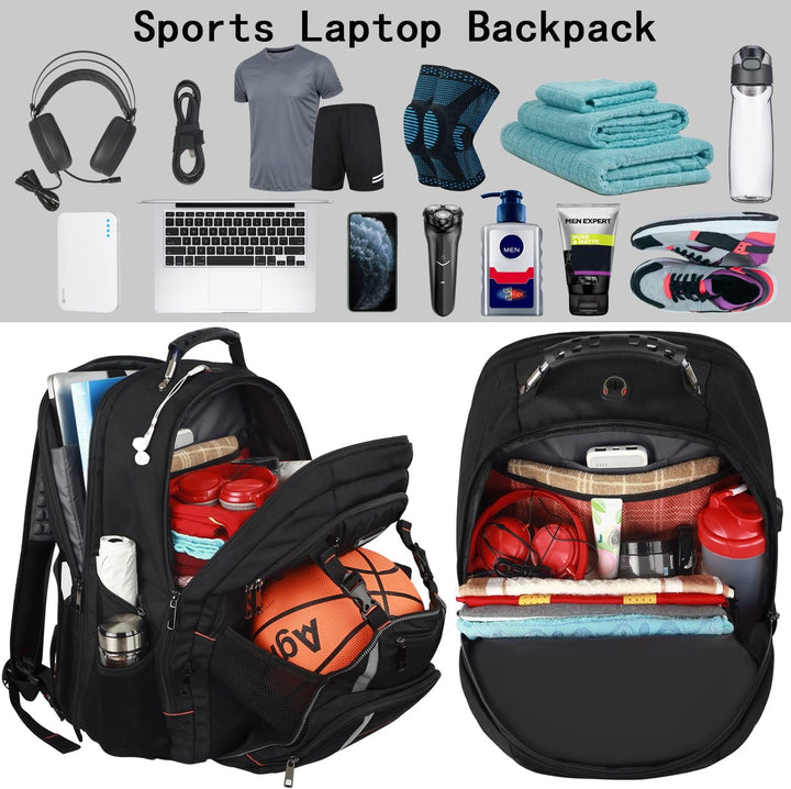YALIXIAN Mochila para laptop de 18.4 pulgadas, mochila de viaje ext...