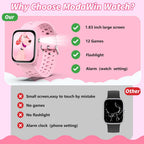 Relojes inteligentes, frecuencia cardíaca, monitor de sueño, podómetro, linterna, pantalla táctil de 1.83 pulgadas, impermeable IP68
