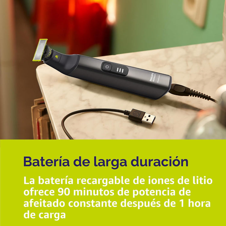 Philips Norelco OneBlade Pro 360 - Afeitadora eléctrica facial + cu...