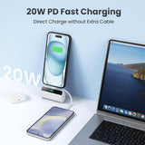 Cargador portátil mini para iPhone con cable USB C incorporado, bat...