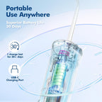 Bezvoi Mini irrigador dental portátil para viajes, 5 modos de hilo dental