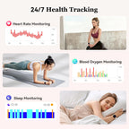 Reloj inteligente para mujer con rastreador de ejercicio: resistente al agua con Bluetooth para respuesta de llamadas, relojes inteligentes para Android/iPhone, digital, reloj inteligente
